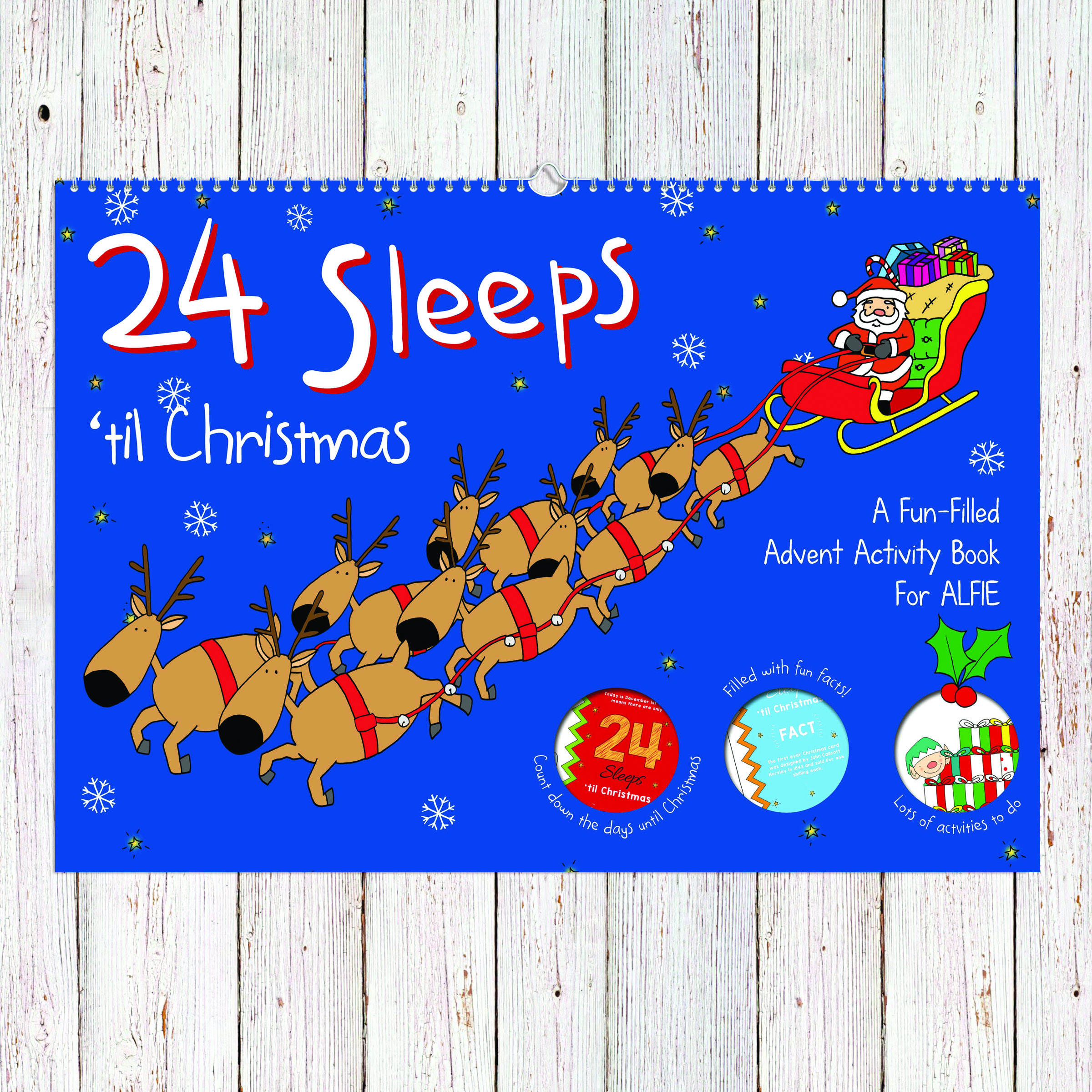 24 Sleeps 'til Christmas Personalised Book