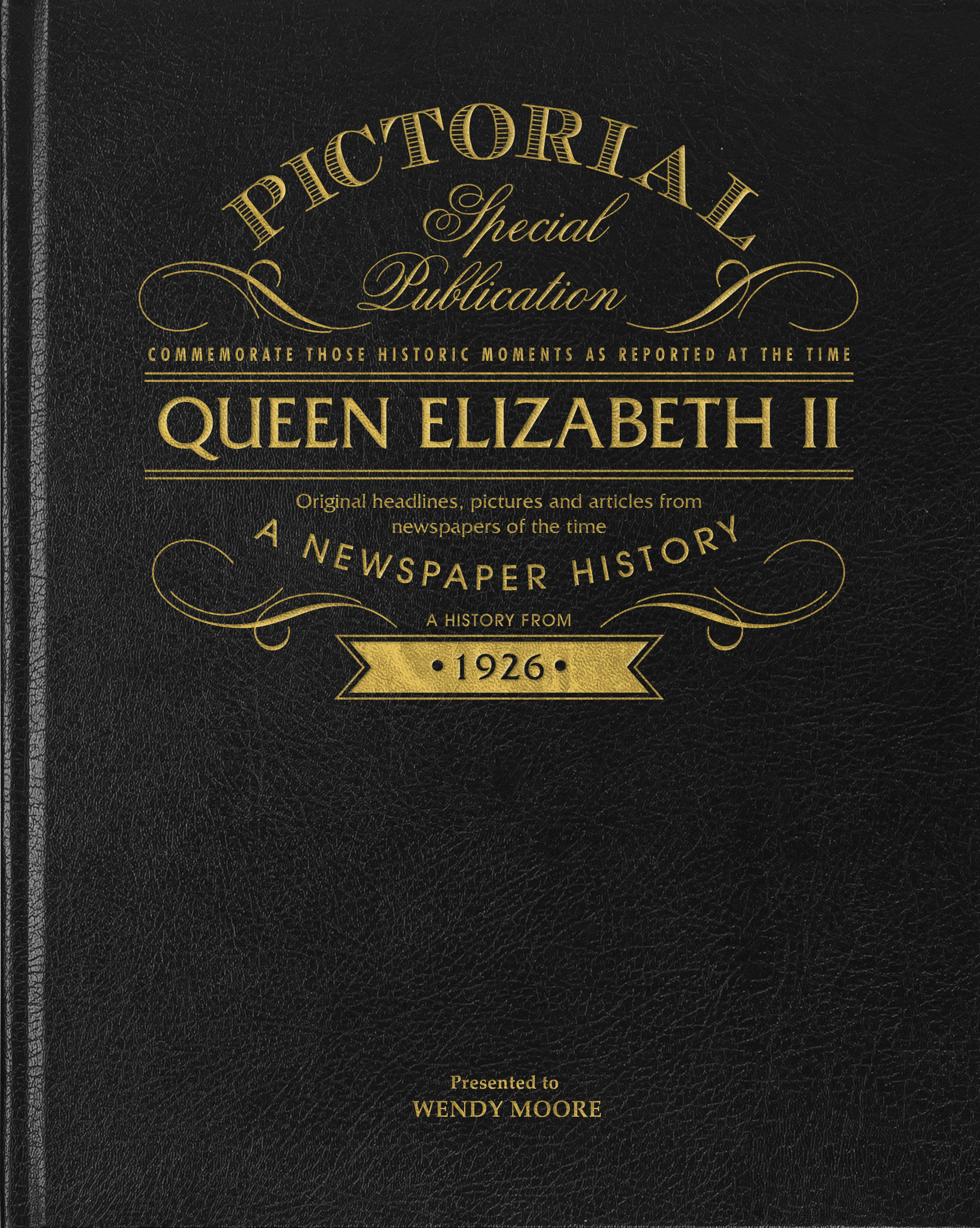 Queen Elizabeth Pictorial Edition Newspaper Book