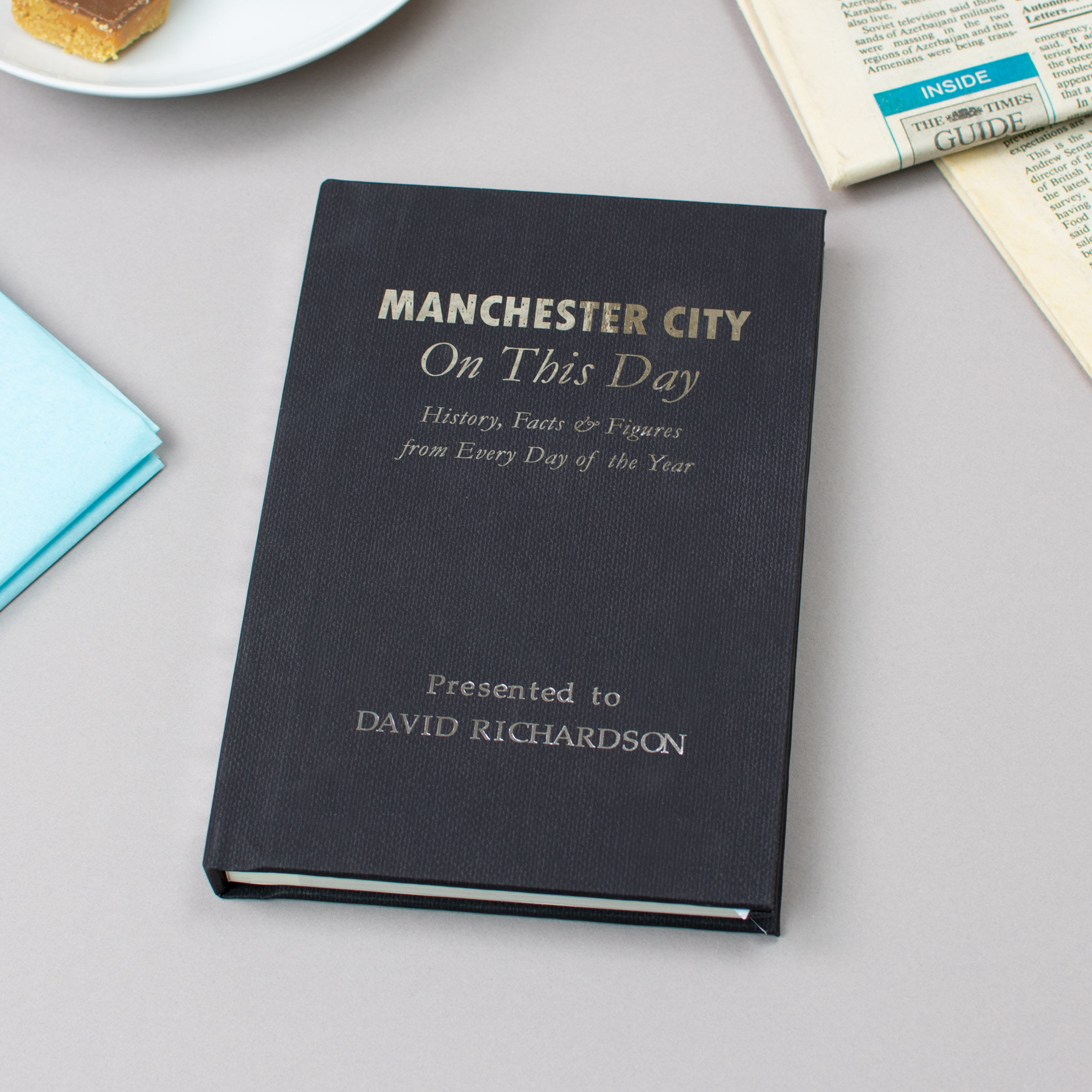 Personalised Manchester City On This Day Book