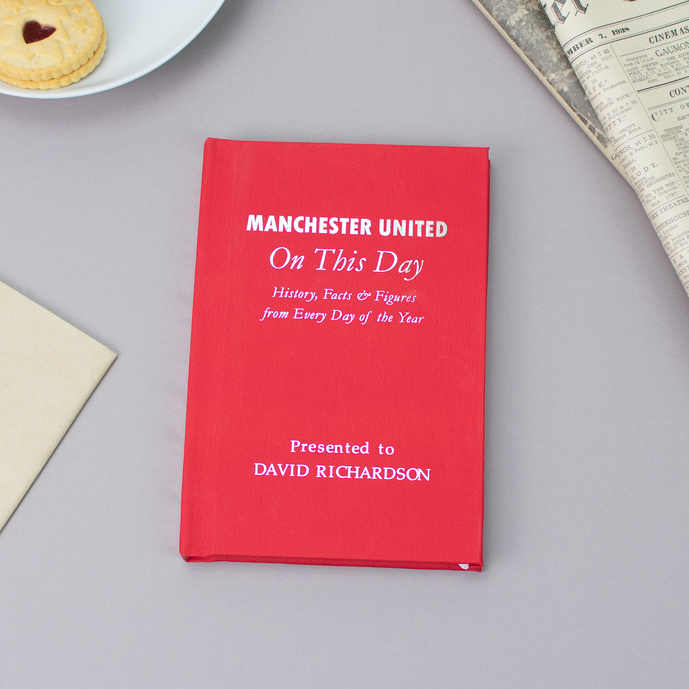 Personalised Manchester United On This Day Book