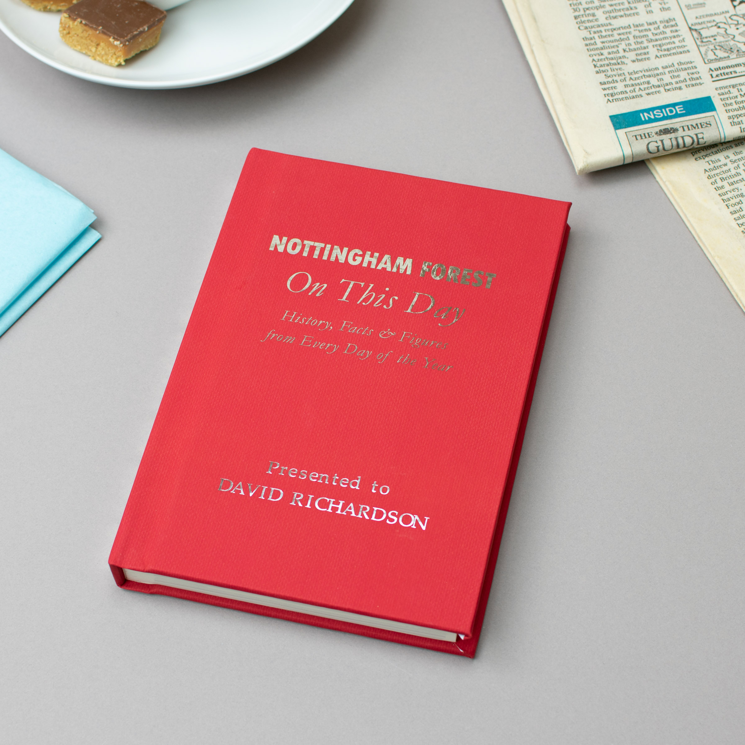 Personalised Nottingham Forest On This Day Book