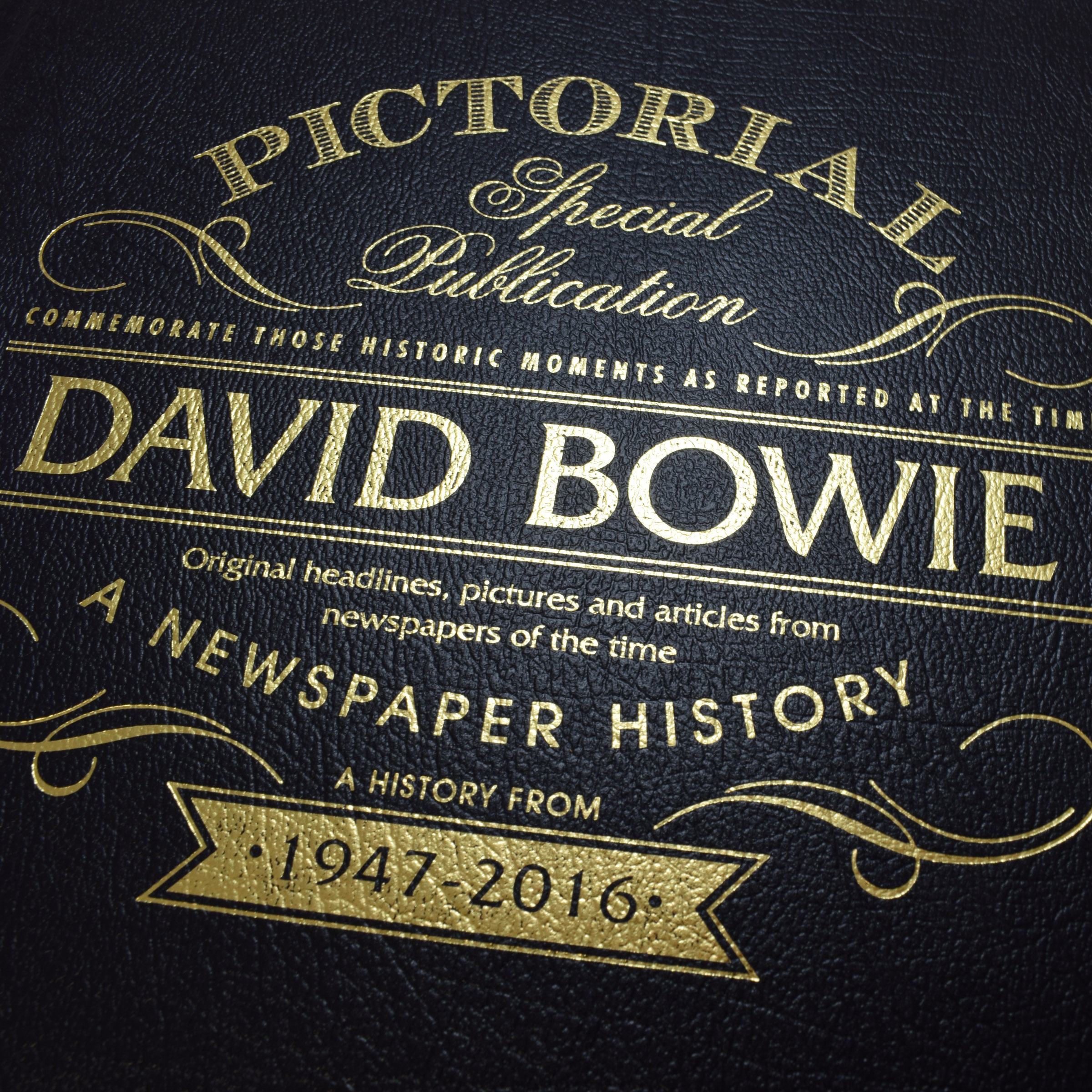 David Bowie Pictorial Edition Newspaper Book